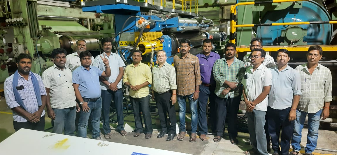 热烈祝贺公司印度GVG纸厂全球十大外围足球平台项目顺利完成安装调试工作